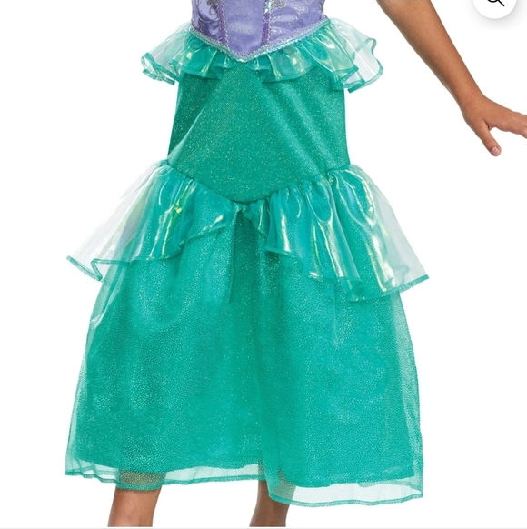 Disney The Little Mermaid Ariel Girls Exclusive Costume Dress Size Small (6/6X) - Picture 4 of 8
